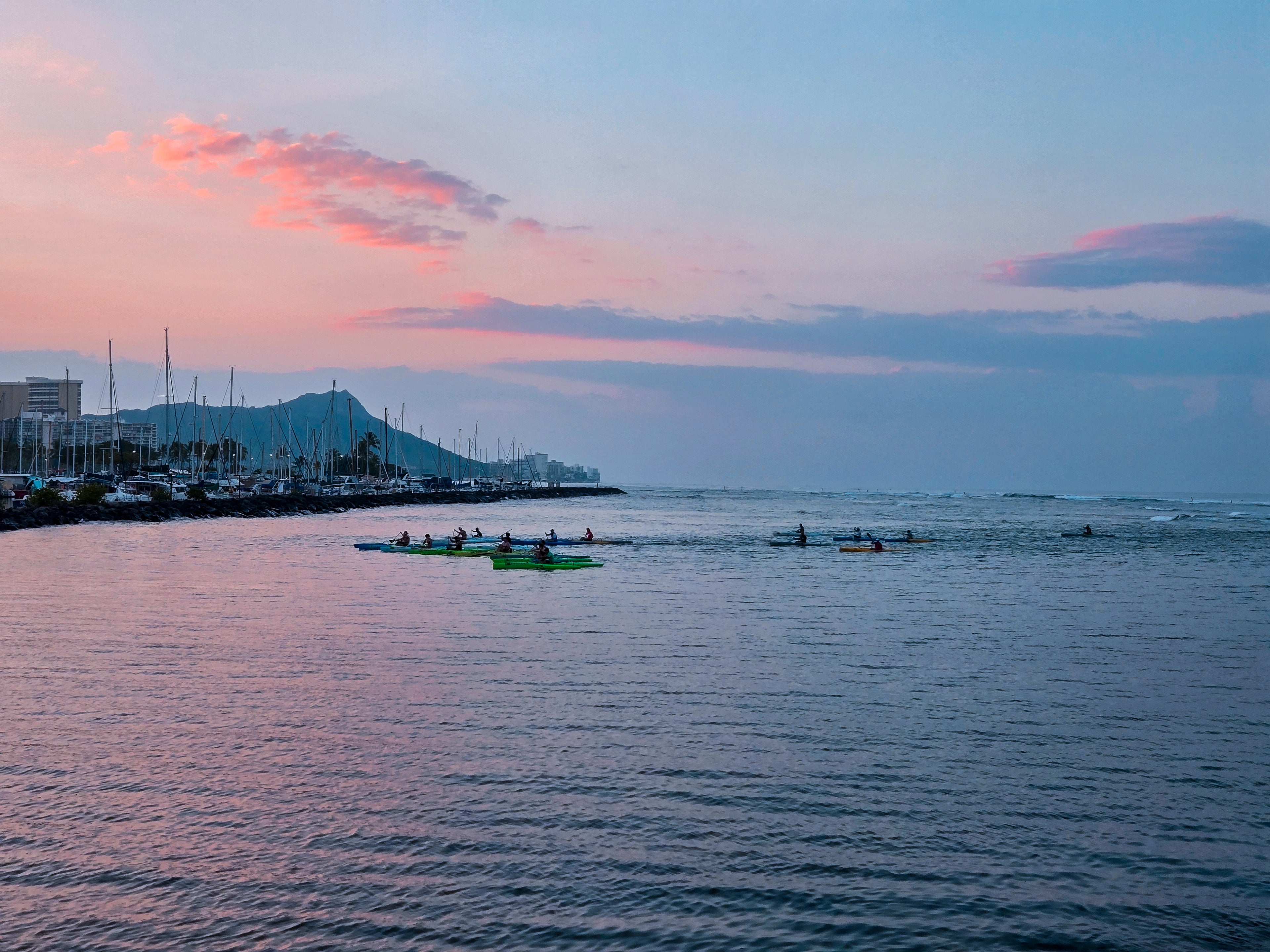 Sunrise Canoe at Manoa Beach
