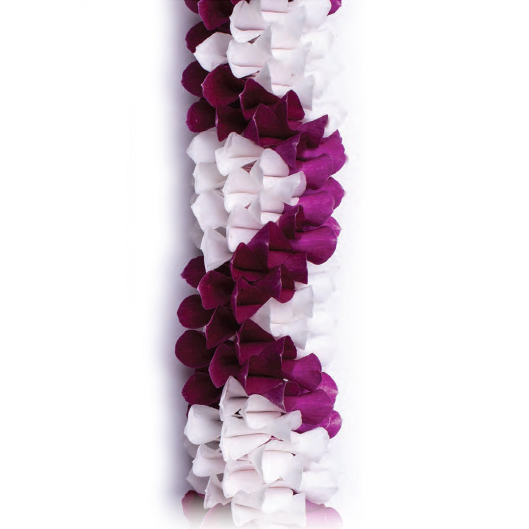 Amethyst & Ivory Orchid Lei