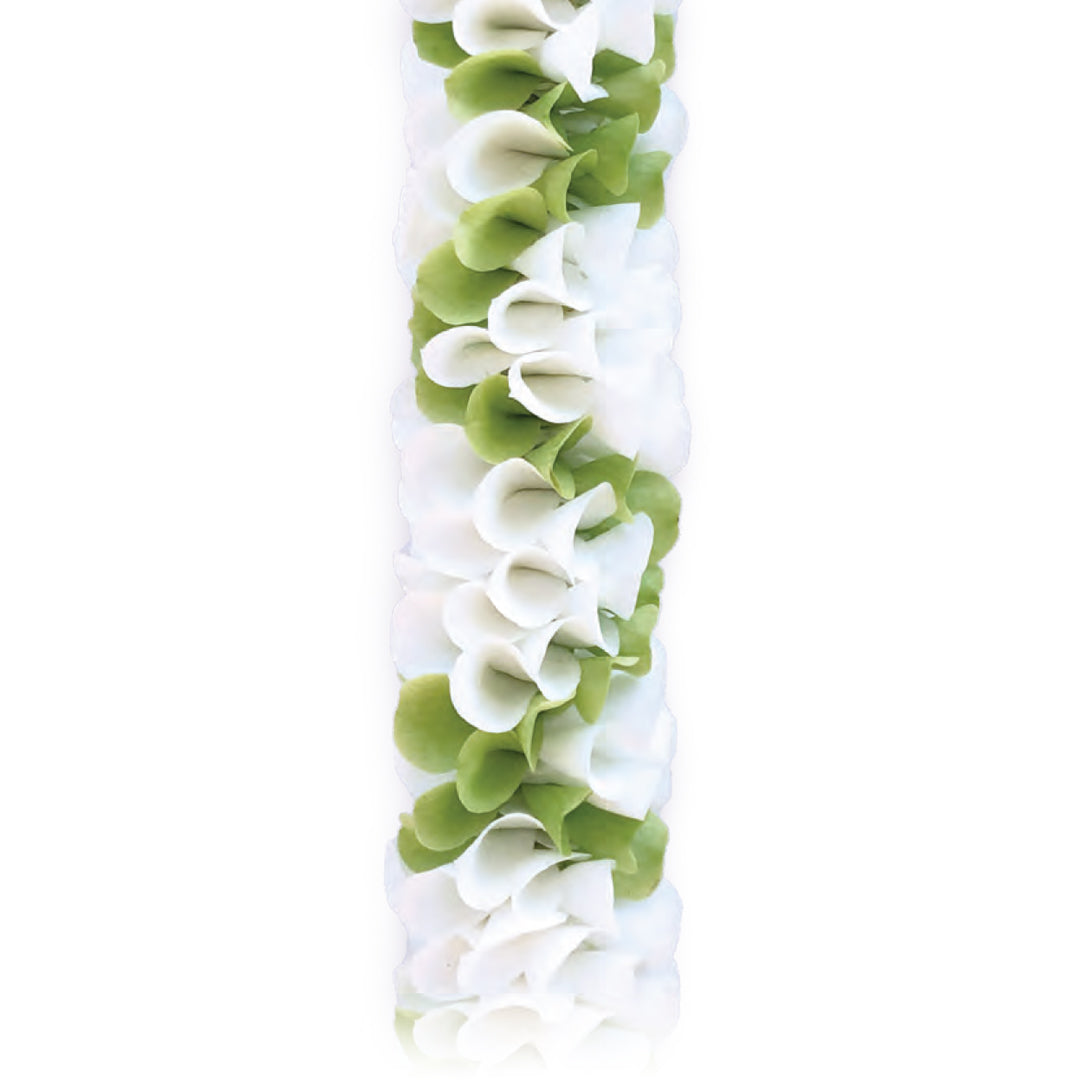 Jade & Ivory Orchid Lei