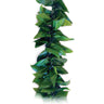 Maile-Style Ti Leaf Lei of twisted green ti leaves in a full open-ended maile style