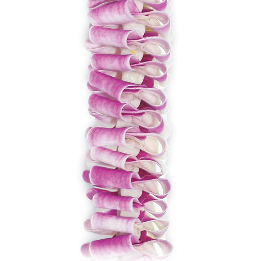 Satin Blush Orchid Lei